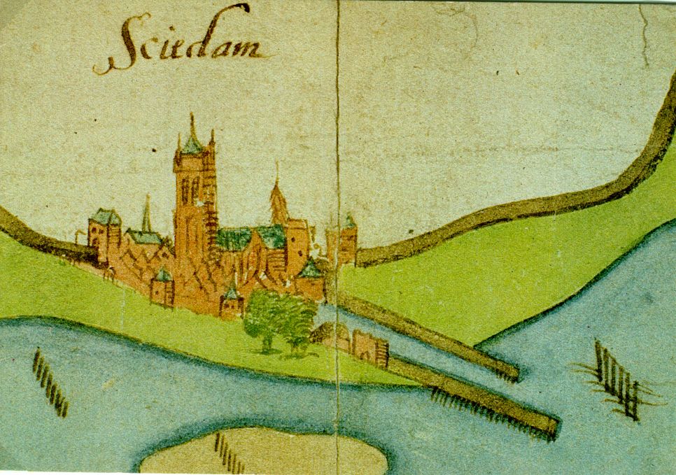 3019 Kaart Maasmond ca. 1540, detail
